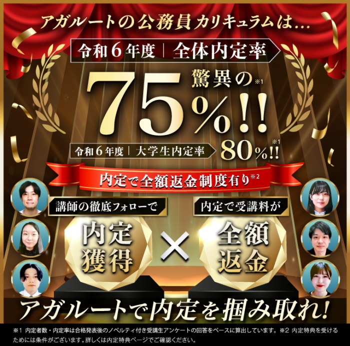 アガルートアカデミー「公務員試験カリキュラム」で合格できる理由